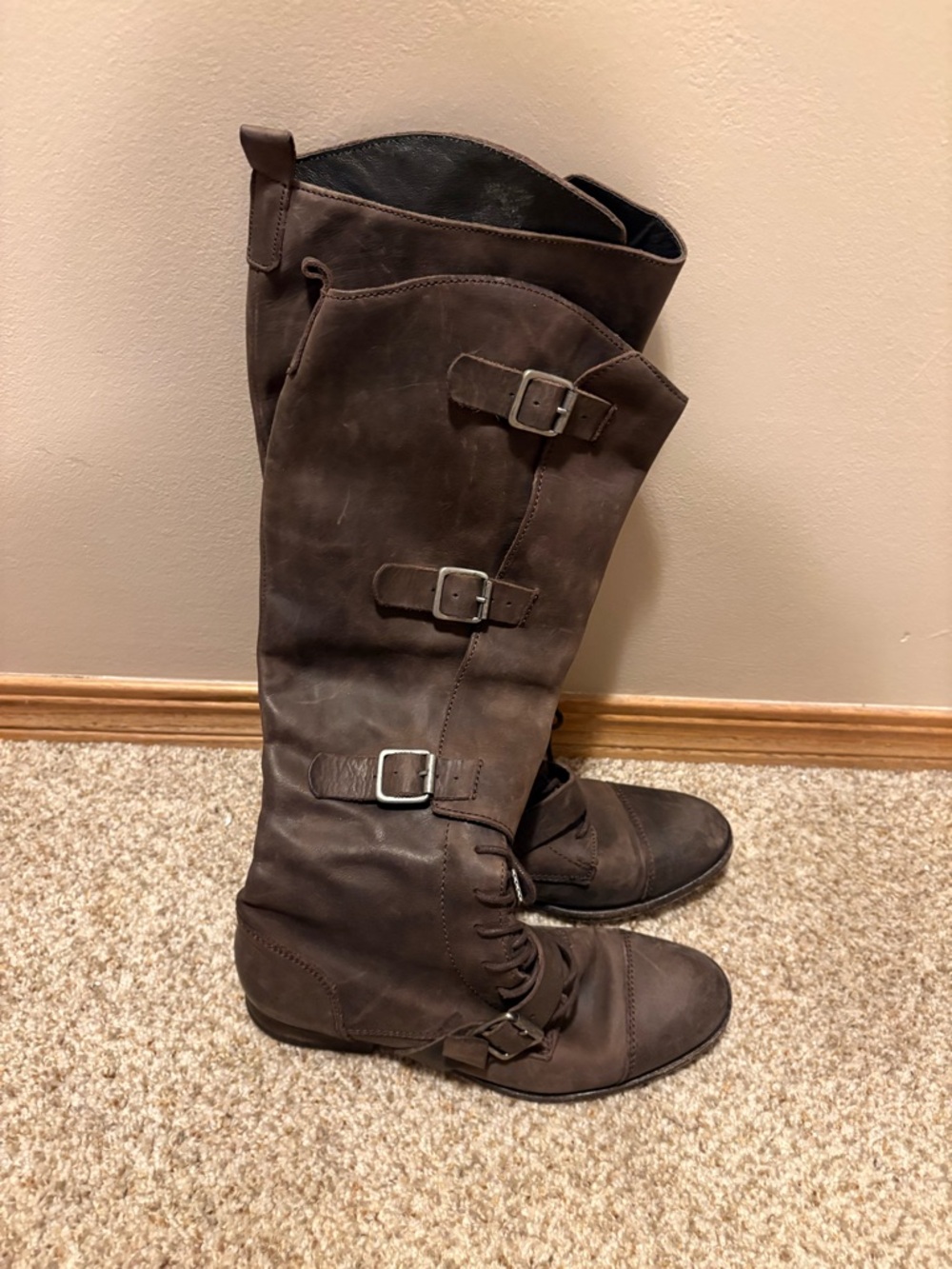 All Saints Criollo Boots in Brown US 8-8.5